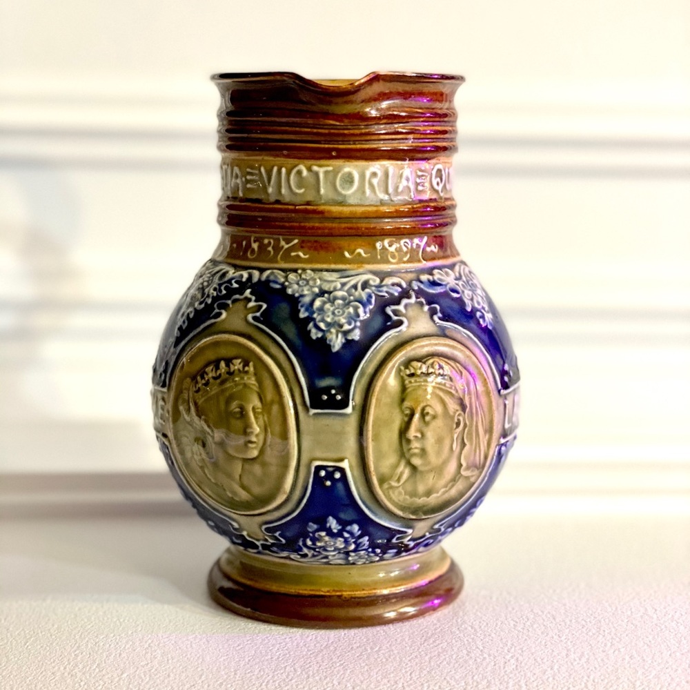 Royal Doultan Lambeth Queen Victoria Jug